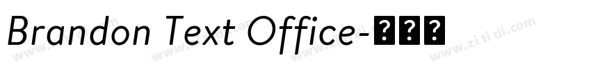 Brandon Text Office字体转换